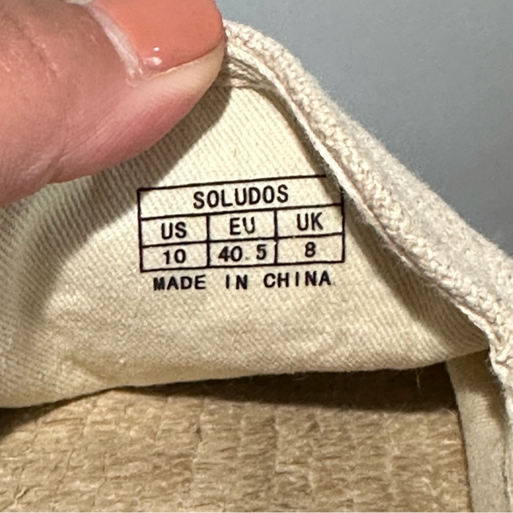 Soludos Floral Espadrilles Size 10 - Picture 7 of 10